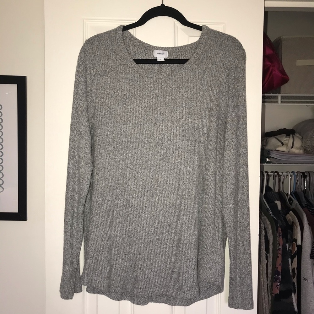 Grey Old Navy Long Sleeve Shirt